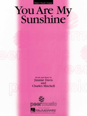 cover image of You Are My Sunshine Sheet Music